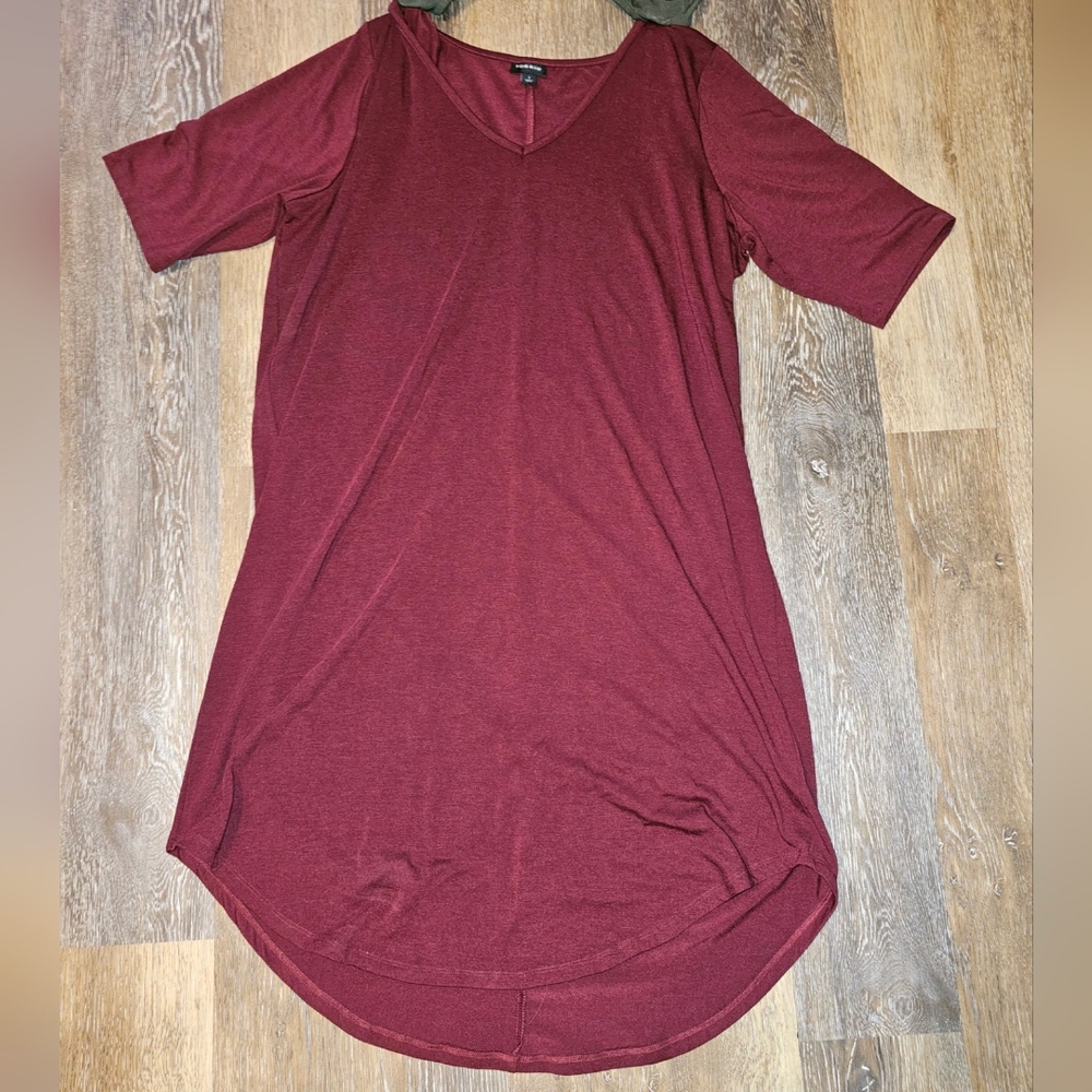 torrid Burgundy Midi Dress